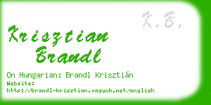 krisztian brandl business card